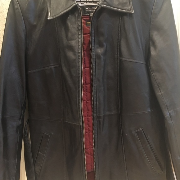 Wilson’s Pelle Studio Zip Front Belted Jacket - Picture 4 of 7